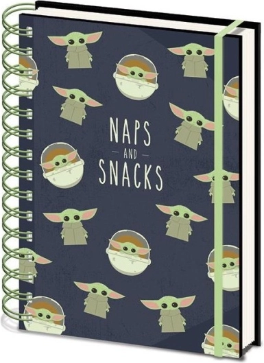 Notes Star Wars: The Mandalorian Snacks and Naps A5 z ringową oprawą