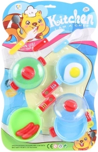 Kuchenny zestaw plastikowych naczyń dla dzieci