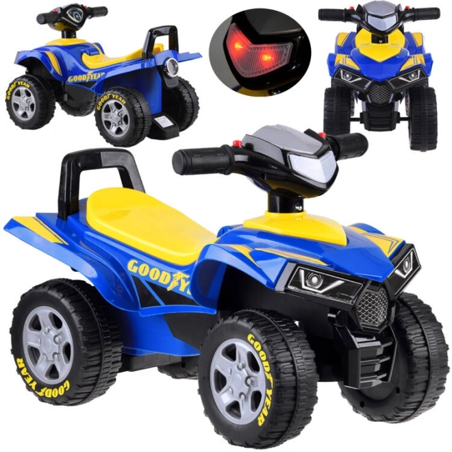 Jeździk Quad Goodyear z muzyką i światłami