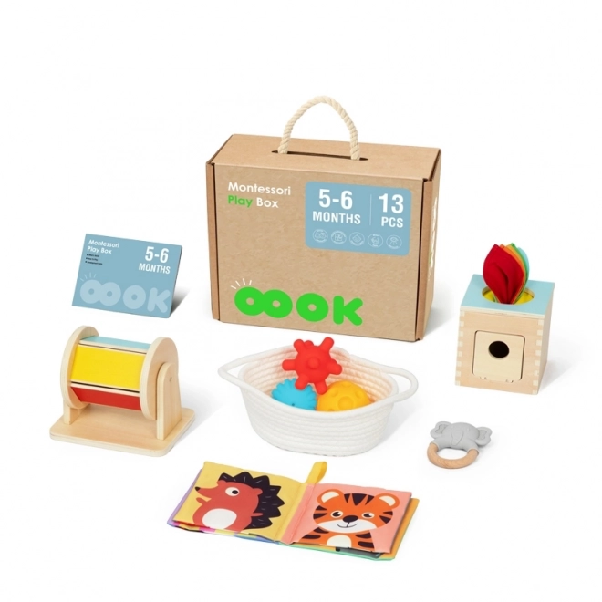 Tooky Toy duży montessori edukacyjny box 6w1