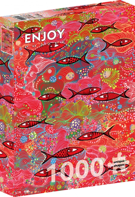 Puzzle Głęboka Czerwień 1000 elementów