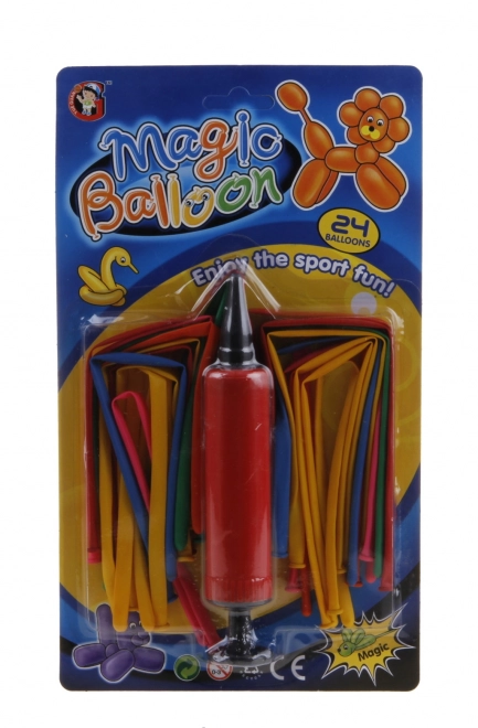 Balony do modelowania z pompką 24 szt.