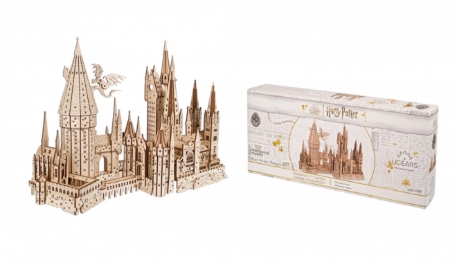 Ugears 3D drewniane mechaniczne puzzle Zamek Hogwart, Harry Potter