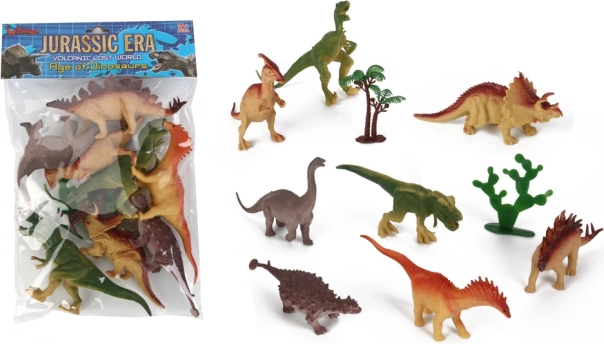 Zestaw plastikowych dinozaurów – 10 sztuk