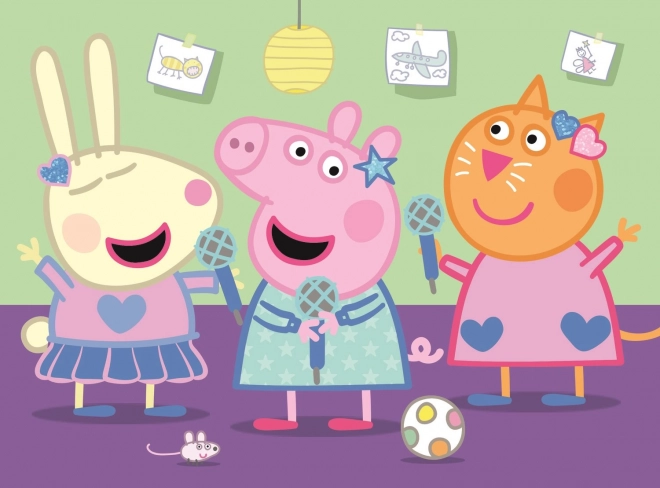 TREFL Puzzle Świnka Peppa: Karaoke 20 elementów