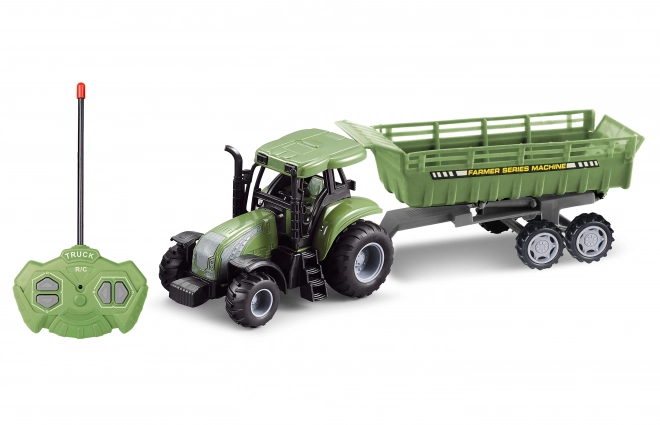 Traktor z przyczepą RC na zdalne sterowanie 37 cm