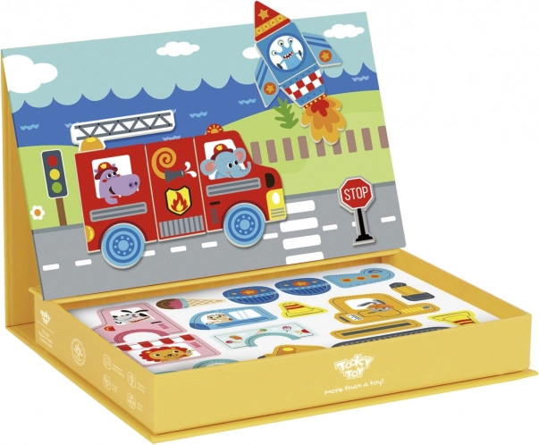 Tooky Toy Magnetyczna Szafka Montessori z 80 Elementami