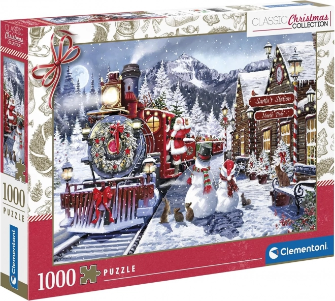 Clementoni Puzzle Kolekcja Świąteczna: Dworzec kolejowy 500 elementów