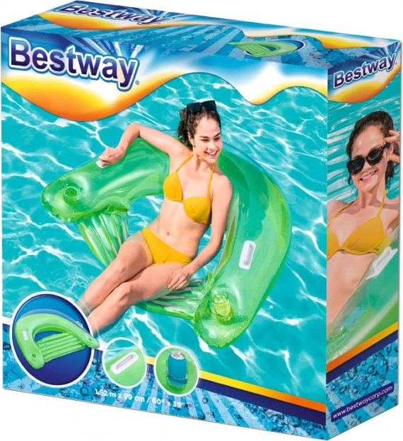 Nadmuchiwany fotel wodny BESTWAY, zielony – Czerwony
