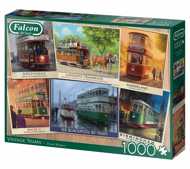 Puzzle historyczne tramwaje 1000 elementów