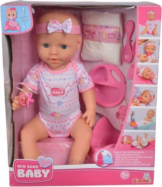 Funkcyjna lalka 43 cm Noworodek