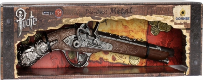 Dziecięcy metalowy pistolet piracki Gonher