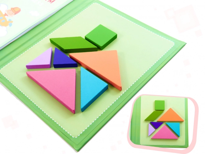 Magnetyczne puzzle 3D bloki tangramów