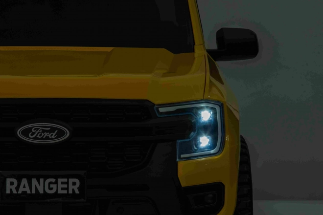 Dziecięcy elektryczny samochód Ford Ranger Lift żółty
