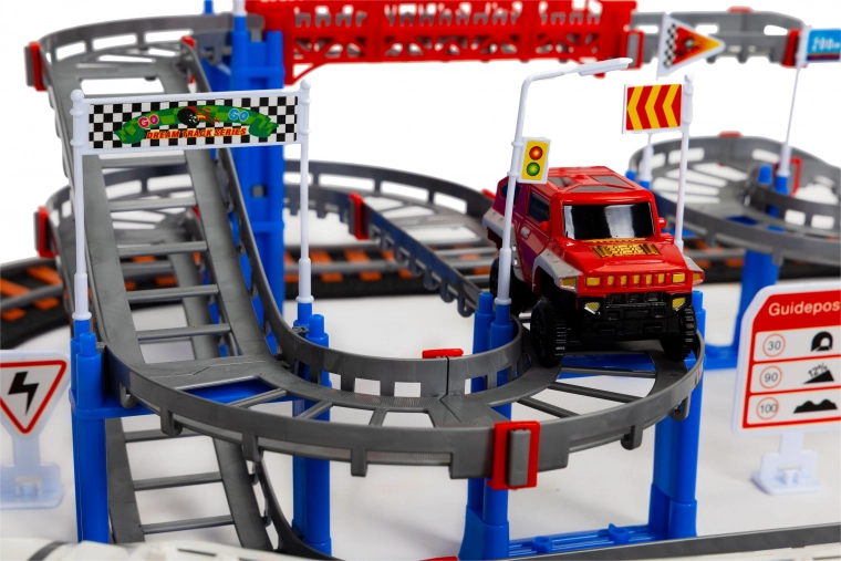 Elektryczny pociąg i auto na baterie