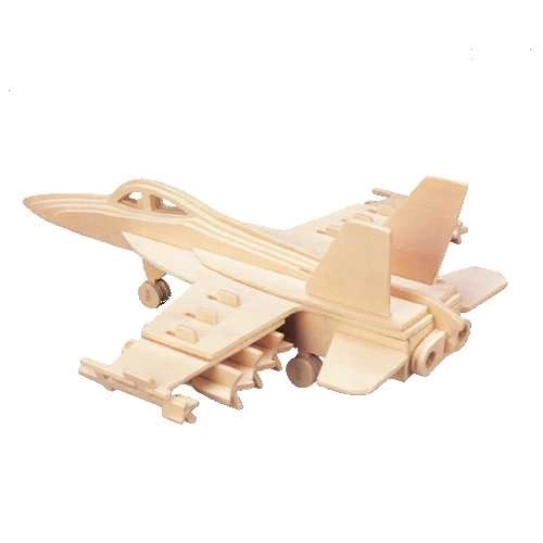 Woodcraft Drewniane 3D puzzle myśliwiec