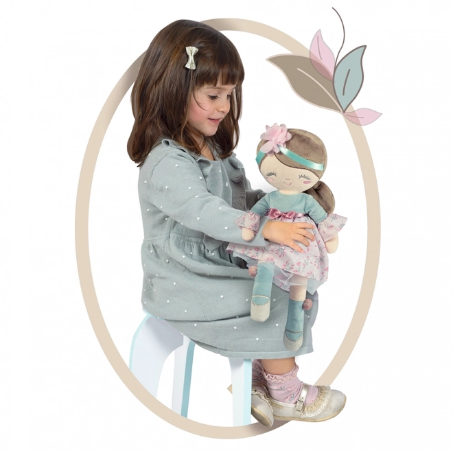 DeCuevas 20045 Pluszowa lalka PROVENZA - 36 cm z kołyską