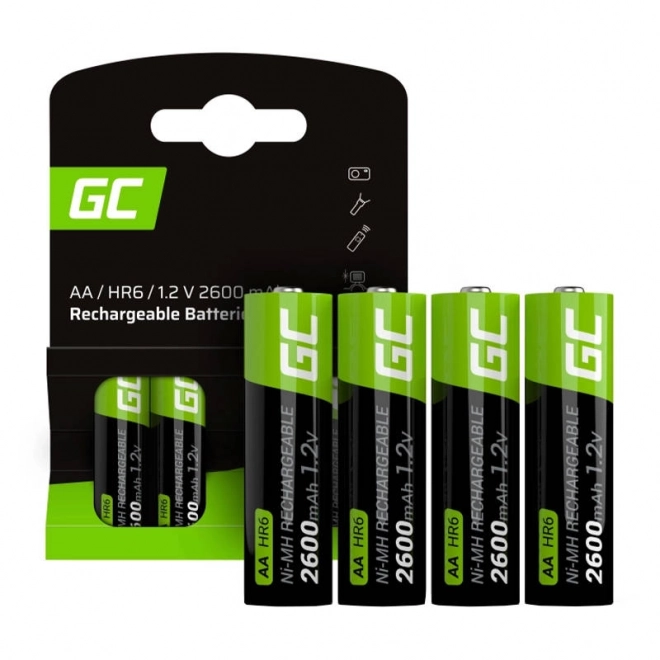 Ładowalne baterie Green Cell Sticks 4x AA R6 2600mAh