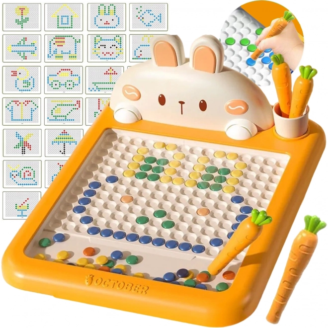 Magnetyczna tablica rysunkowa WOOPIE MagPad królik i marchewka