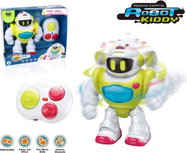 Interaktywny robot zdalnie sterowany Kiddy z pilotem na podczerwień