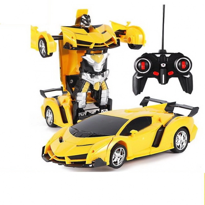 Auto Robot 2w1 Pilot R/C Światło Light Drift Żółty