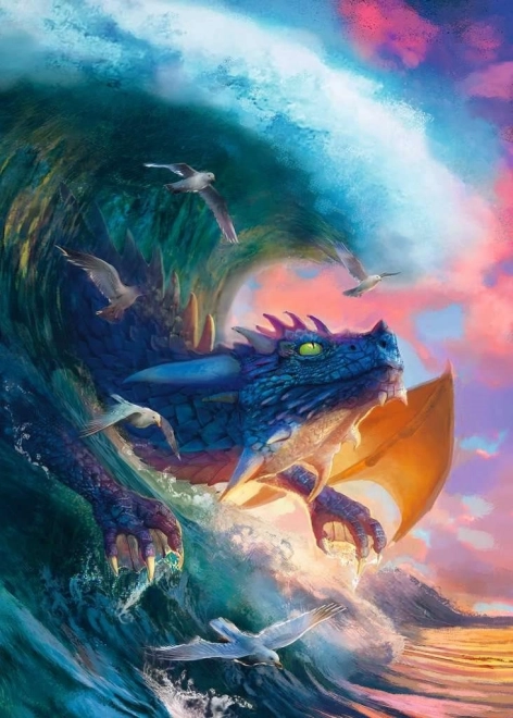 Puzzle 1000 elementów – smokowy wyścig RAVENSBURGER