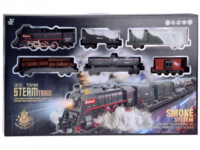 Elektryczny pociąg 185x99cm para się unosi efekt dźwiękowy RC0622
