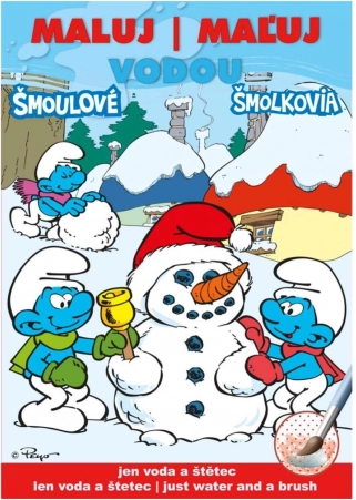 Kolorowanki Maluj wodą A5 – Smerfy zimowe