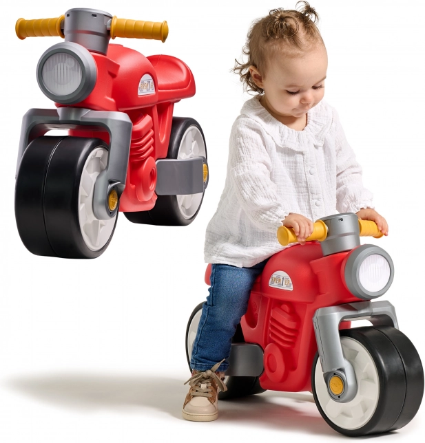 Dziecięcy Jeździk Retro Motocykl Czerwony 1+