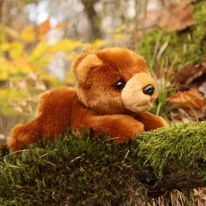 Puszysty niedźwiedź brązowy leżący 20 cm ECO-FRIENDLY
