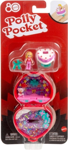 Polly Pocket jubileuszowy kompakt z okazji 80-lecia Mattel z pierścionkiem