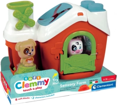 Clemmy sensoryczna farma – sorter piesek i krówka CLEMENTONI