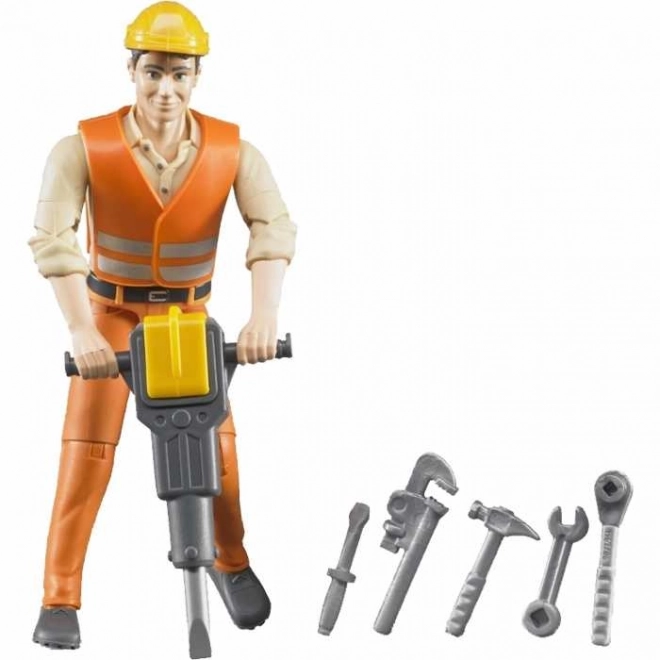 Bruder BWORLD Figurka pracownik budowlany
