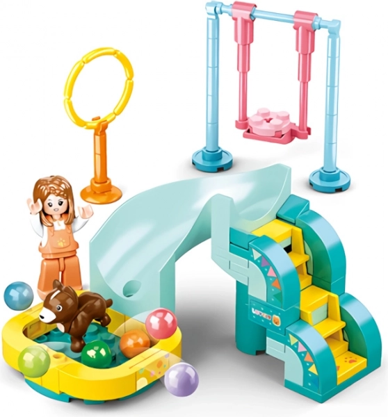 Sluban Girls Dream plac zabaw dla piesków klocki konstrukcyjne