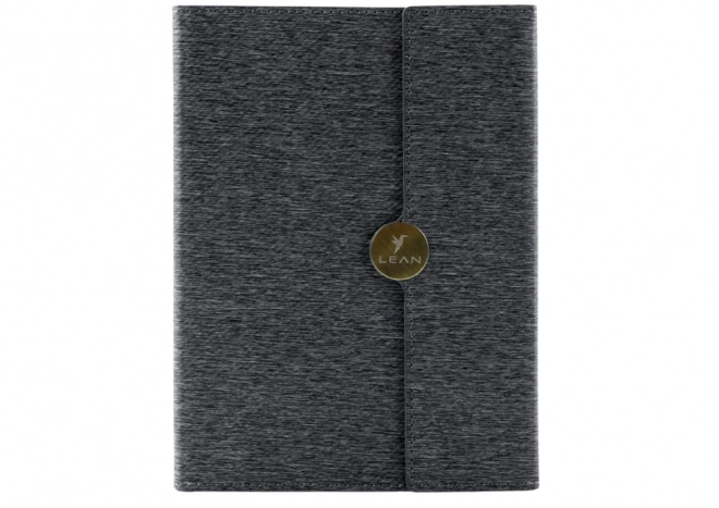 Elegancki czarny notes biurowy na magnes