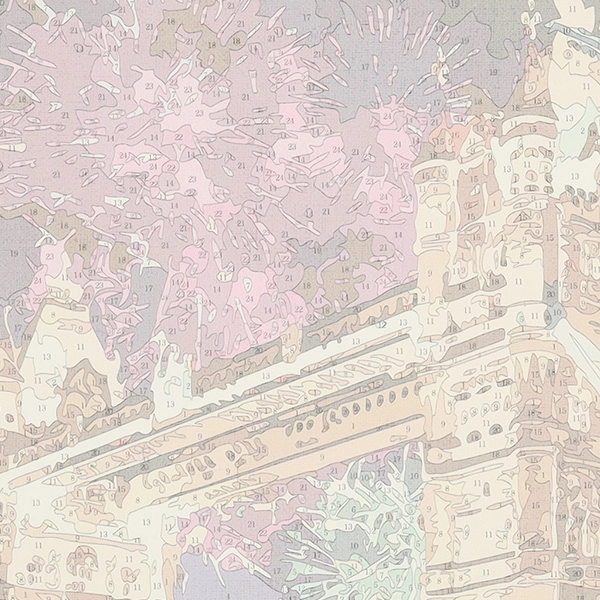 Obraz malowania według numerów Most 50x40 cm