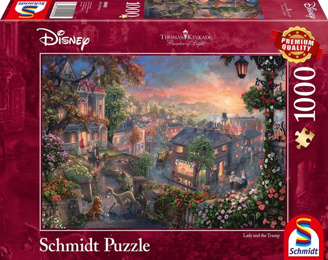 Puzzle Lady i Tramp od SCHMIDT 1000 elementów