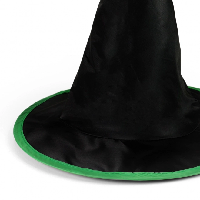 Dziecięcy kapelusz czarno-zielony czarownica/Halloween