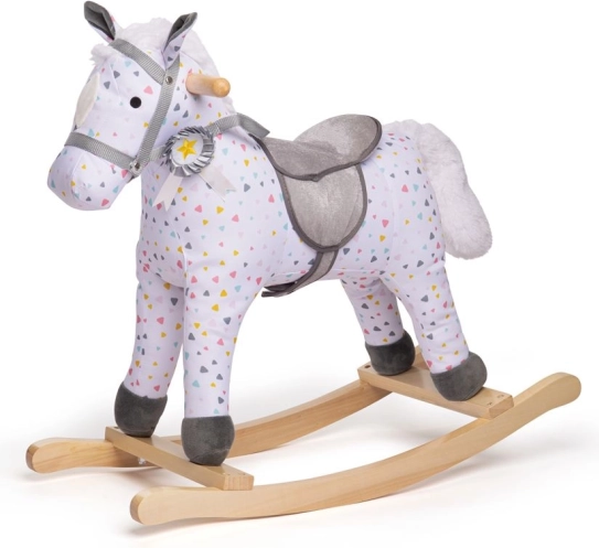 Bigjigs Toys wzorzysty koń na biegunach dla dzieci