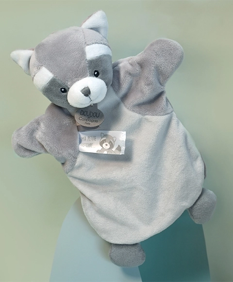 Doudou pluszowy pajacyk szop 25 cm