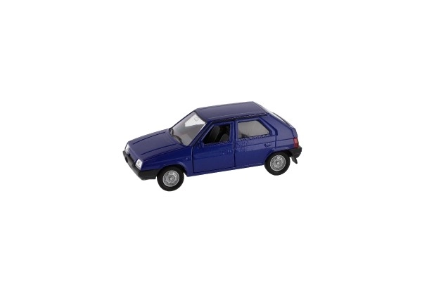 Auto Welly Škoda Favorit metal/plastik 11cm 1:34 na wolny bieg możliwość 4 kolorów pudełko 15x7x7cm