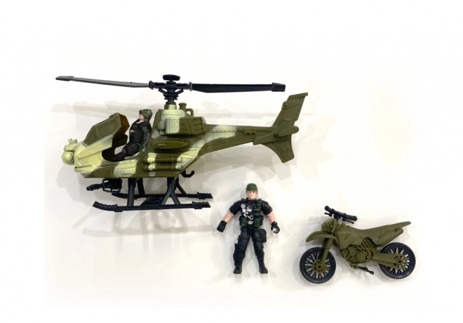 Specjalny zestaw bojowy - Helikopter i samochód terenowy