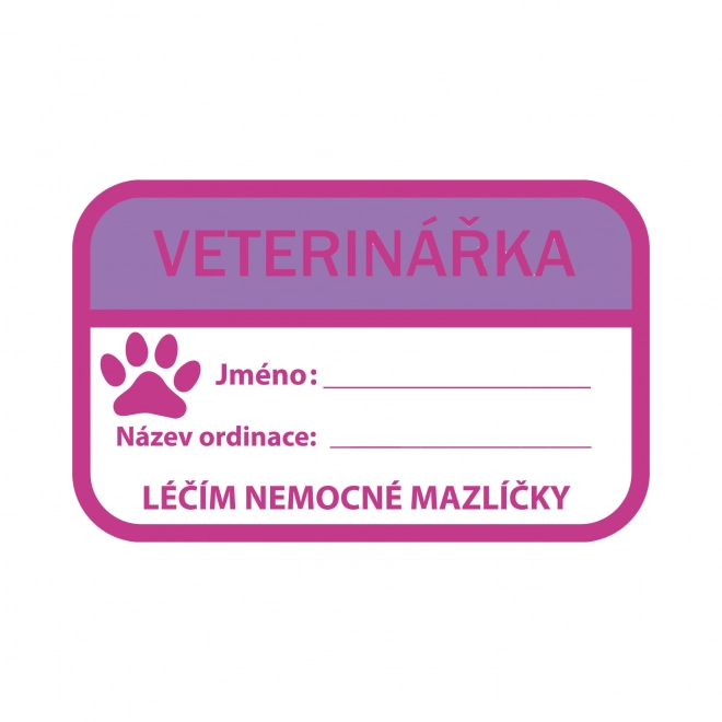 Dziecięcy kostium weterynarka - czeski nadruk (M) opakowanie eko