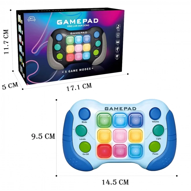 Elektroniczna gra WOOPIE Pop-It Fidget Toy Gamepad niebieski