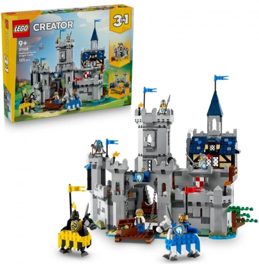 Lego Creator 3 w 1 średniowieczny zamek i rycerze na koniach