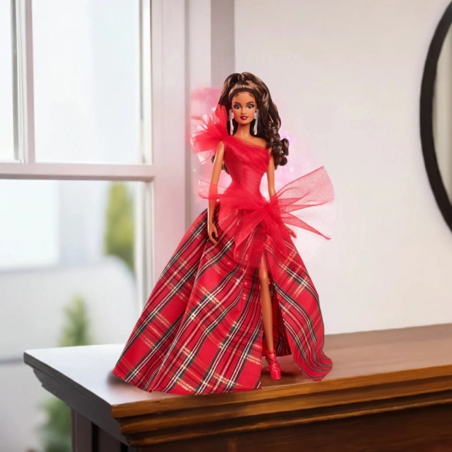 Brunetka Barbie na Święta