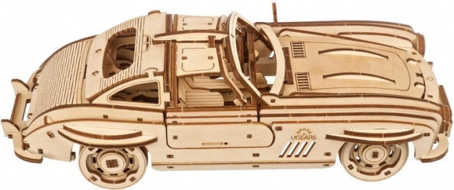 Ugears 3D drewniane mechaniczne puzzle Auto Winged Sports Coupe