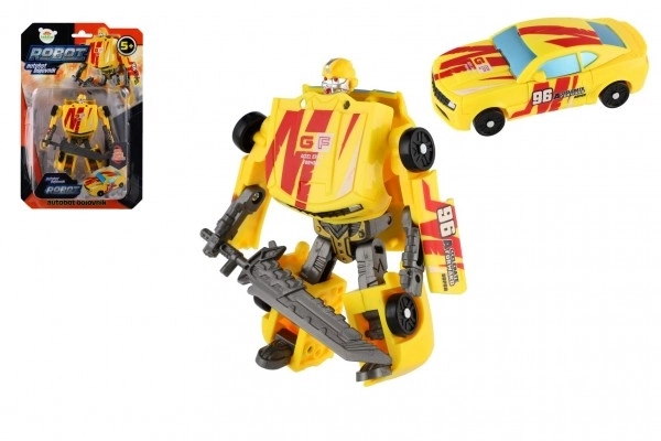 Transformer żółty samochodzik robot