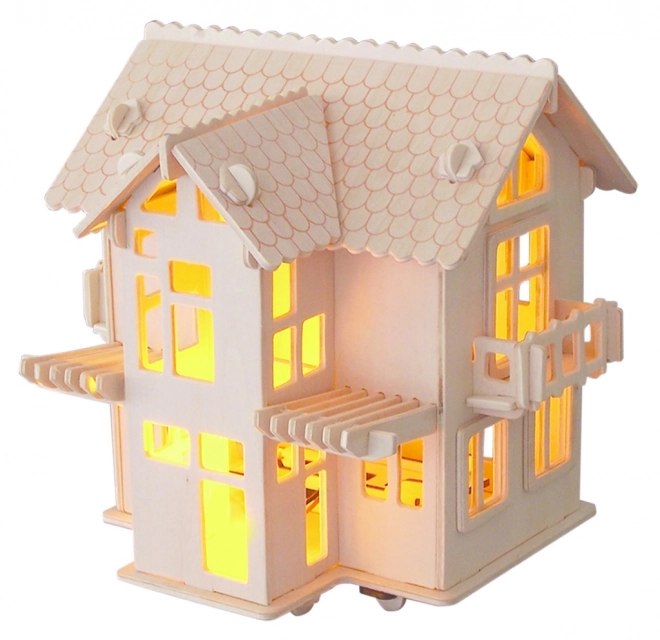 Drewniane 3D puzzle Europejska willa