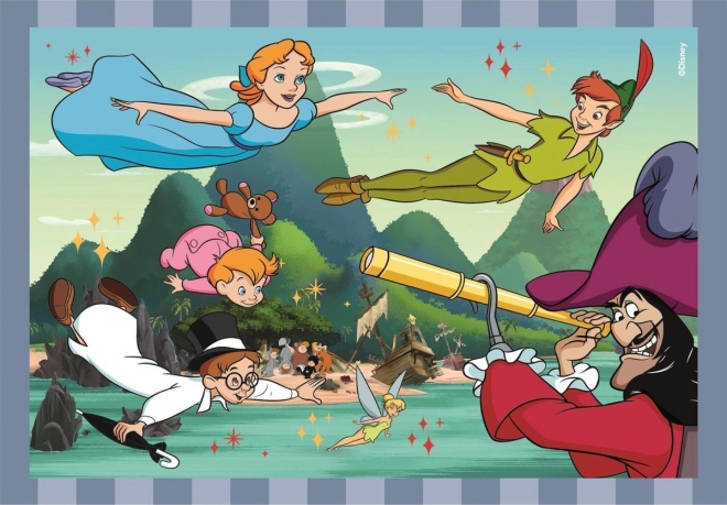 Puzzle 4w1 Super Color Disney Classic
